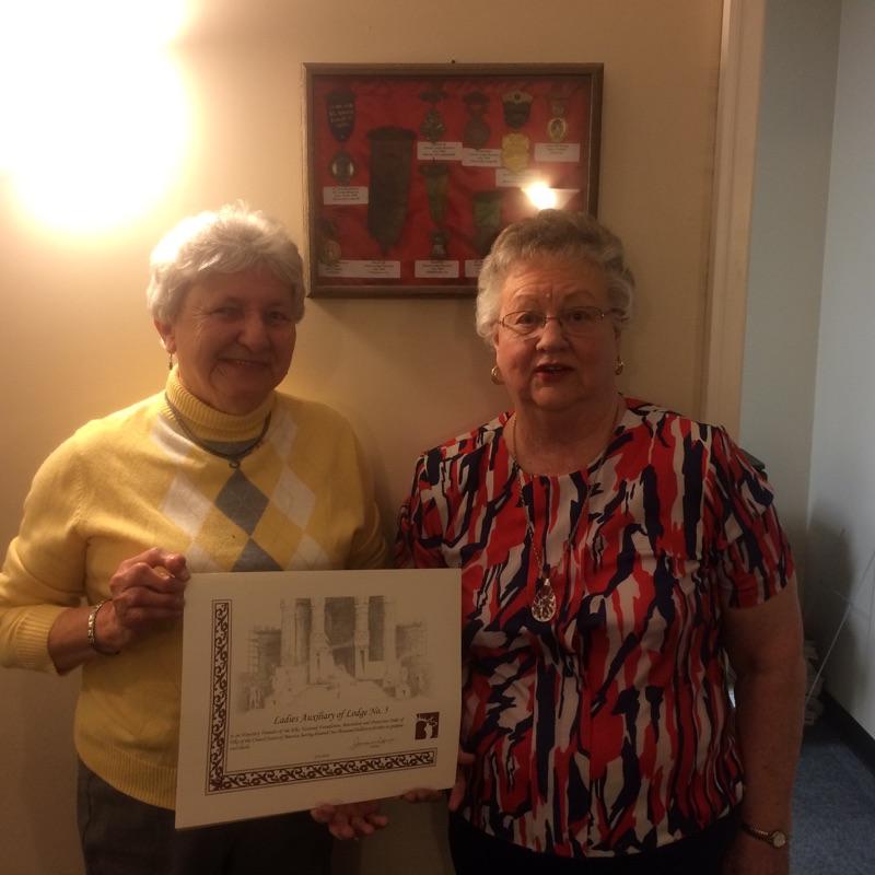 Thank you Shirley for all the time and hard work you put in to the Ladies Auxiliary of Lodge No. 5 over the years. We are so lucky to have such a dedicated and loyal member of Elks Lodge 5. Congratulations, Shirley! 