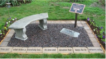 Mert Wheeler Memorial Garden, dedicated June 24, 2007