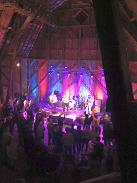 Bands and Dancing the night away at the 2015 Barn Party Event.