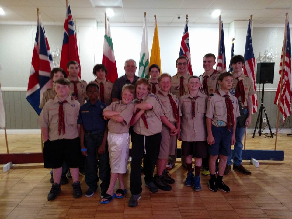 2016 Flag Day Celebration at the Stillwater Elk lodge with presentation of the history of our Flag, by Scout Troop 114. 