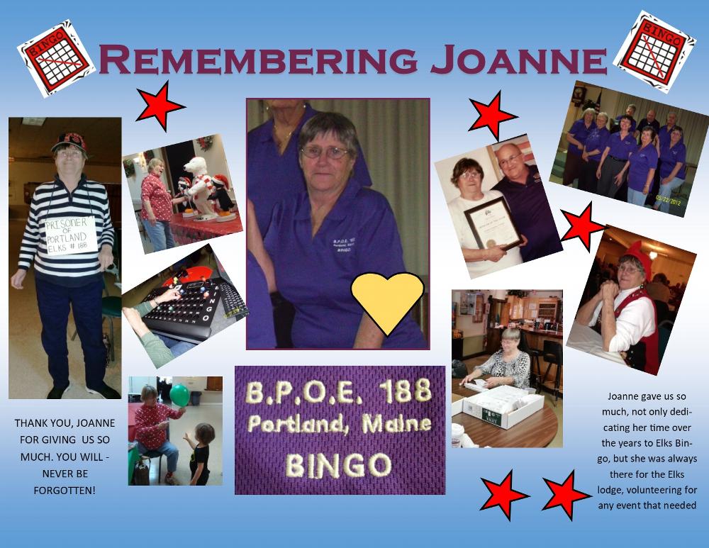Plaque Presentation - November 5, 2019
In Memory of Joanne Gagnon