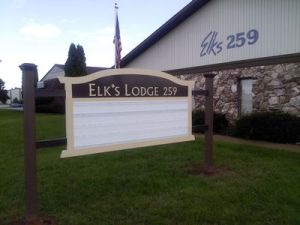 Lodge new sign