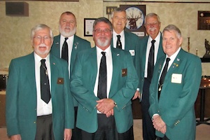               Installing PERs at 2014 - 2015 installation<br>

Front row: Roy Riggs, Joel Buoy, Lanty Jarvis<br>

Back row:  Steve Malone, Gil Smith, Art Winward<br>

Not shown:  Dick Stark & Gerald Eifert<br>