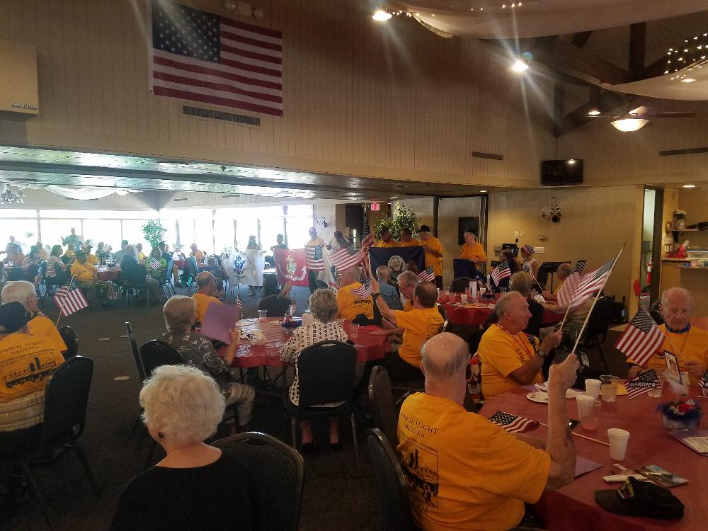 One of our Honor Flight Luncheons, that we host to Honor our War Heroes. Phoenix #335 host 4 of these every year.