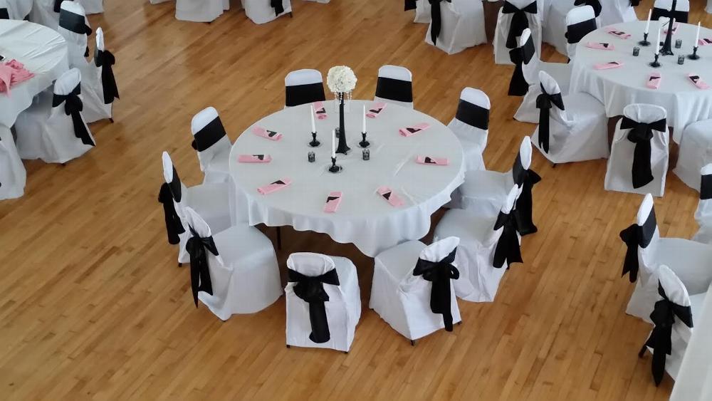 Ballroom table set-up