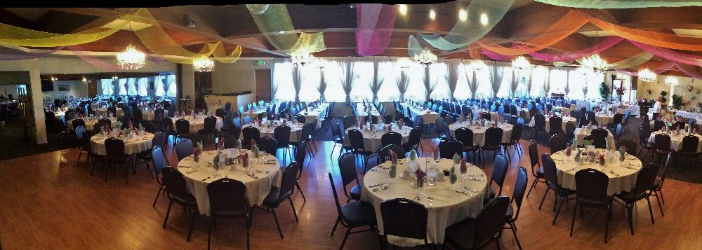 Panorama picture of our Main Ballroom on Mother's Day.