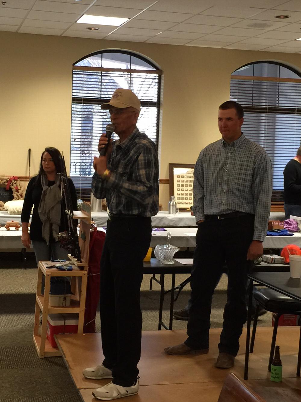 Kids Zoo Auction March 2015  Kami McClendon, Auctioneers Charlie Zink, PER and Adam Cummings, Tiler.  Over $15,000 was raised for the youth.  Thanks Clinton Elks!!!
