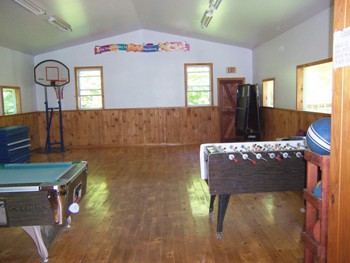 Indoor Recreation Room, Copper Cannon Learning Center, Franconia, NH. 