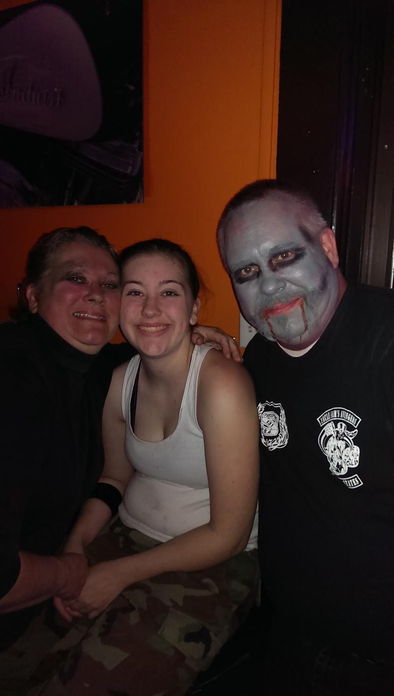 PER Jim, his Wife Lisa and their daughter Nicole.  The family that Haunts together for Charity every year!