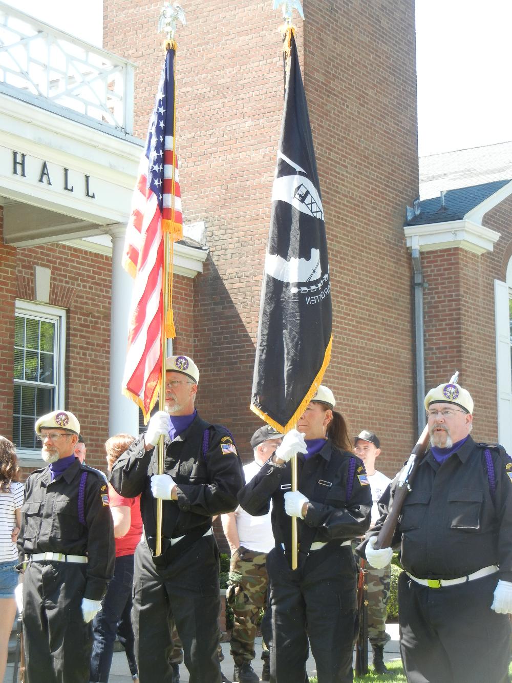 NJ State Convention Military Honor Guard Champions at Boonton Town Hall Memorial Day Service 2013