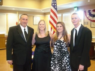 Exalted Ruler Scott Zimmerman, Paula, Shelby and Jake...We wish you much success.