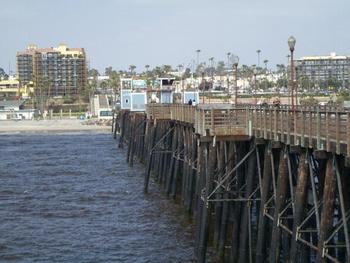 VIEW OF OCEANSIDE FROM THE PIER