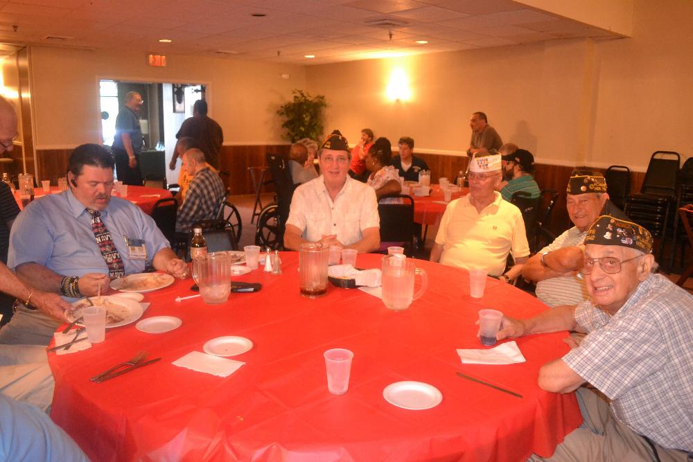 Veterans from The Plainview Veterans of Foreign Wars Post 5942 Enjoy a Dinner at our Lodge. 