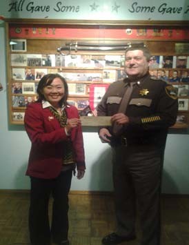 Exalted Ruler Maiko Minami fundraised for the Pacific County Sheriff’s Office K-9 Unit through her participation in the Cape Disappointment Sprint Triathlon in September 2013.
Our Lodge raised $2010!