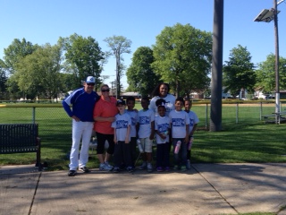 Member RJ, who is also a CHS baseball coach, hanging with some of our participants