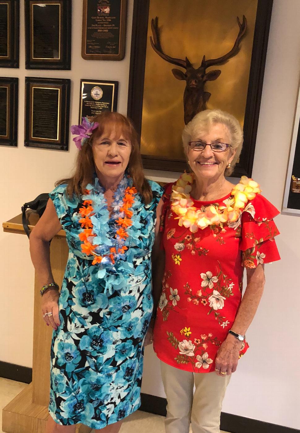 Alex and Pat on Luau Day. 