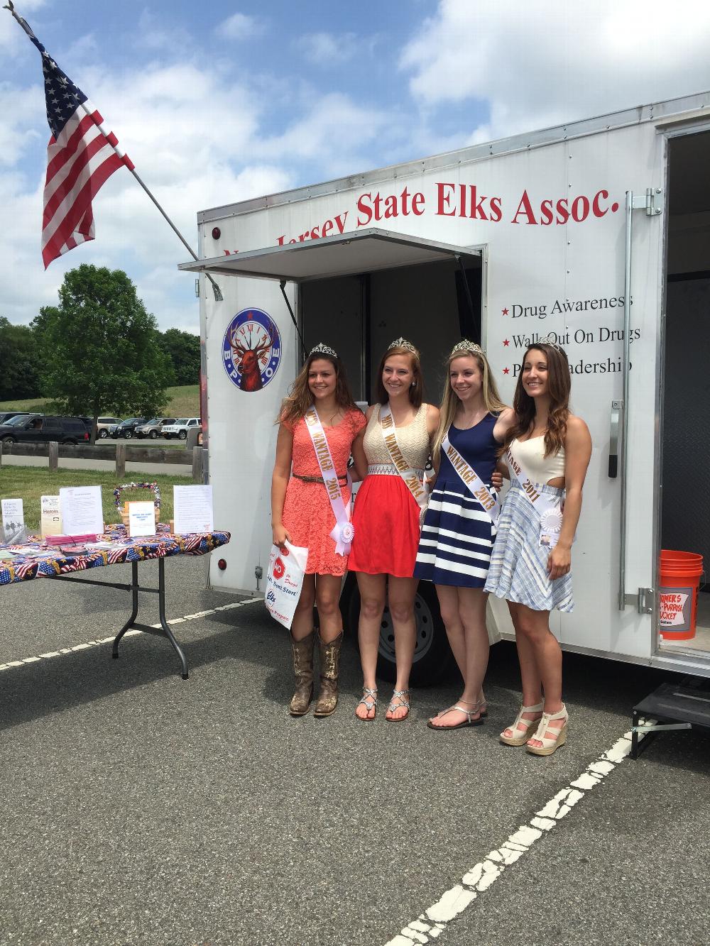 Miss Wantage (Multiple years) at the Drug Awareness Trailer during Wantage Day
May 2015
