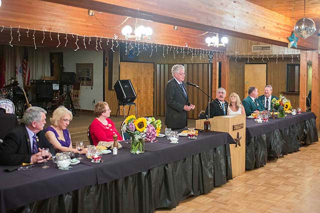PGER Jim Damon speaks at the 50th Anniversary dinner
