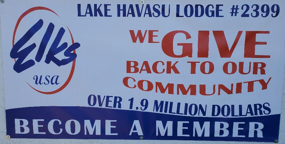 2020 - Lake Havasu City Lodge #2399 supports many charitable programs in our community.