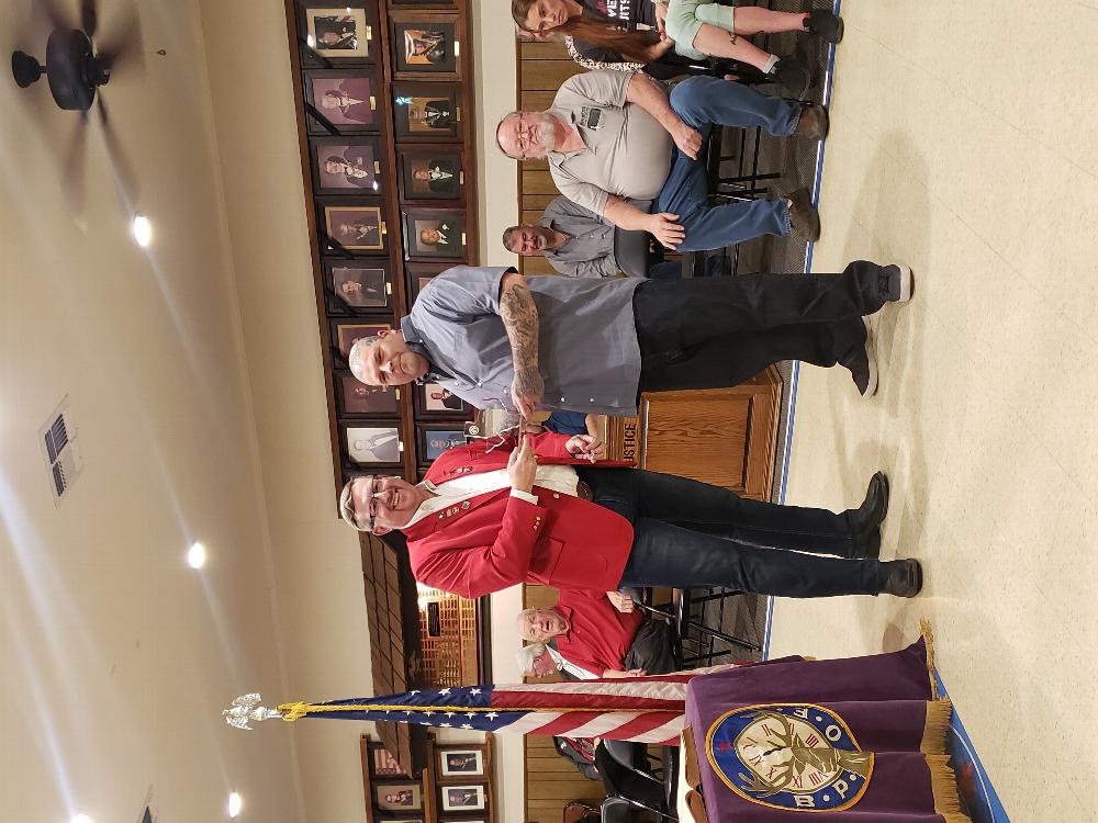 2021-2022 Denton Elks Lodge "Officer of the Year", Justin "Repo" Sires.