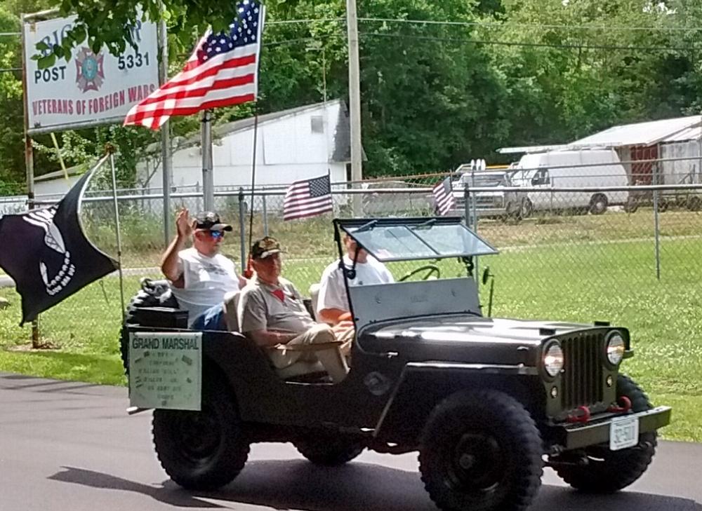 Our Grand Marshal at the end of the parade