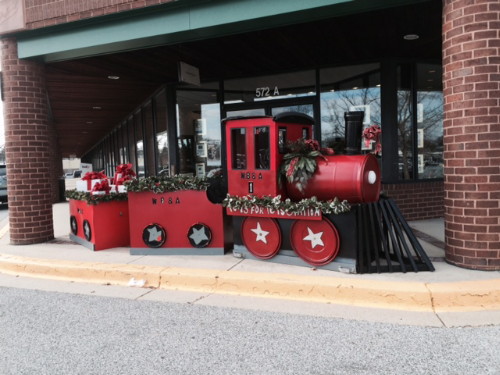 The Elk's Lodge Train Collecting Toys For Tots!