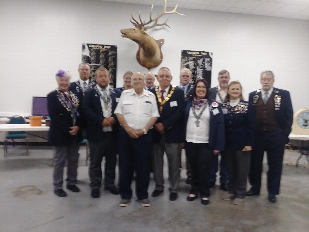 Clyde Berg initiation, Clyde is 92 years old and is so happy to become an ELK