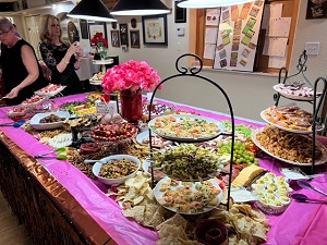 Our Sweetheart Dance had a large assortment of food for our members and guests!