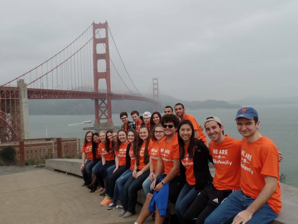 Scholars at the Golden Gate Bridge
