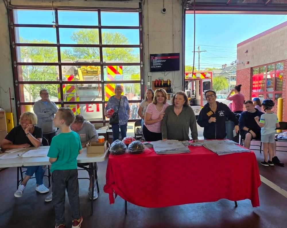 On May 16, 2025 New haven Elks Lodge #25 held a bicycle safety event at North Haven Fire Department headquarters. Bicycle helmets secure through CT Elks Child Safety commission were distributed to North Haven elementary school students .
