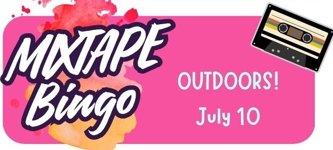 JOIN US FOR  MUSIC BINGO OUTDOORS ON THE PATIO
