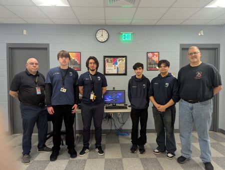 Lodge #25 donated $2,000 to help sponsor Platt Tech students trip to NASA .The students developed an artificial intelligence assistant designed to support astronauts in space through the NASA HUNCH Program.
Photo : Edward Martinez, Instructor, IT, Platt Tech High School, Tyler Walsh, Student, German Cabrera-Demora, Student , Dameon Maldonado, Student , Nathen Mendez, Student , Tom Viola, Lodge #25 member and  Department Head, IT, Platt Tech High School


