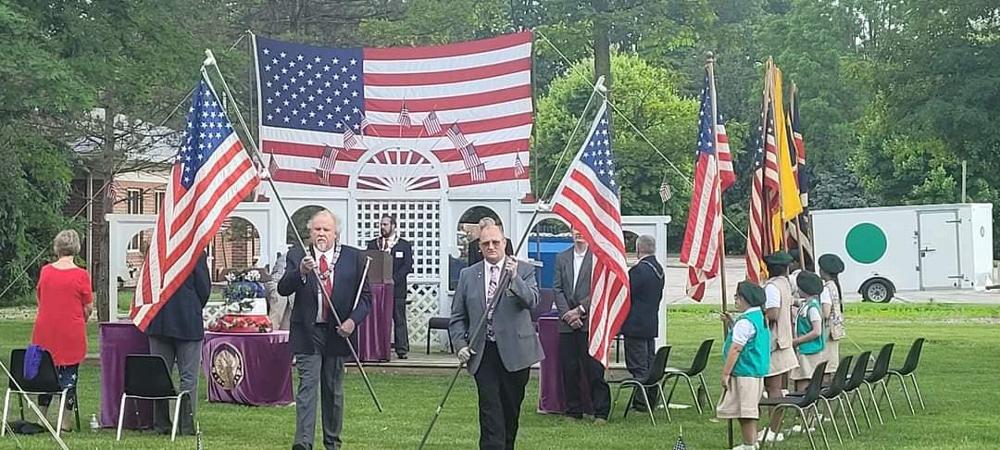 Flag Day 2022 - outdoor pavillion in use