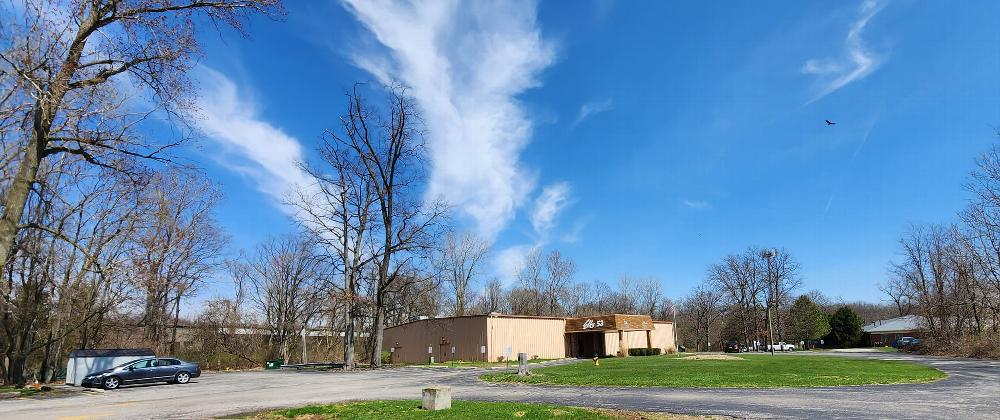 Panorama of Elks Lodge, Parking, 20amp RV hookups