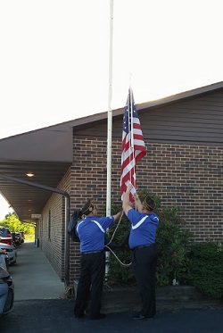Flag Day service, supported by the VFW Honor Guard 2016