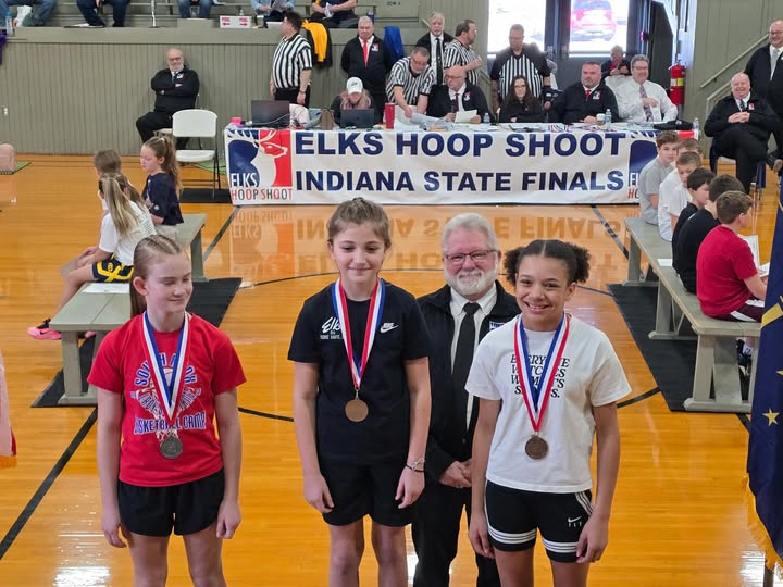 Adelaide McBride wins first at State Hoop Shoot!