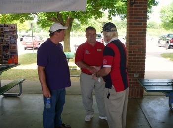 Bay City Elks welcome First VP, George Sermon, of the Michigan Elks Association to the first annual Hometown Heroes Picnic in Bay City in July 2012