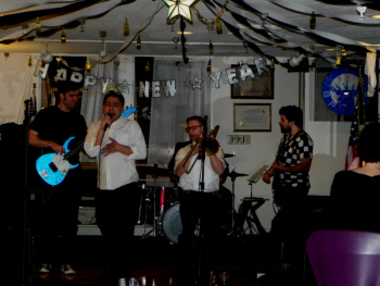 The band was "Smoking Bill" led by member Jesse Calixto on New Years Eve 2012