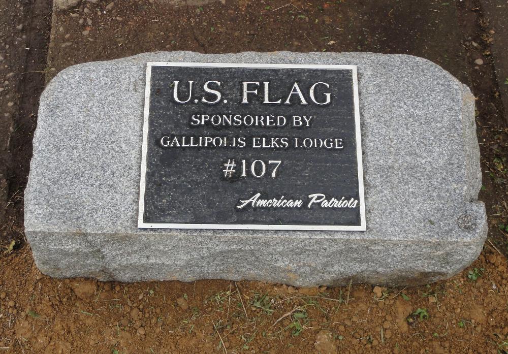 Flag Pole over looking the Ohio River on Mound Hill.