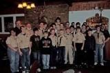 Elks helping the boy scout with badges group picture