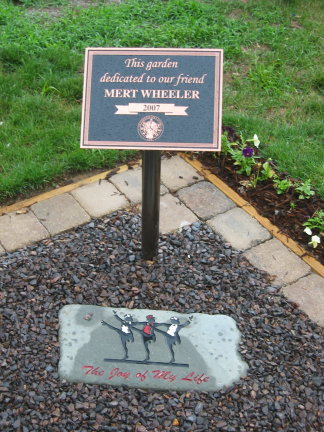 Mert Wheeler Memorial Garden, dedicated June 24, 2007