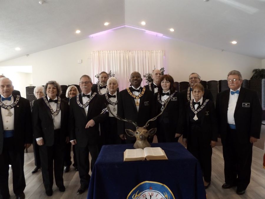 New officers installed at Saratoga-Wilton Lodge #161 on April 1st, 2023. 