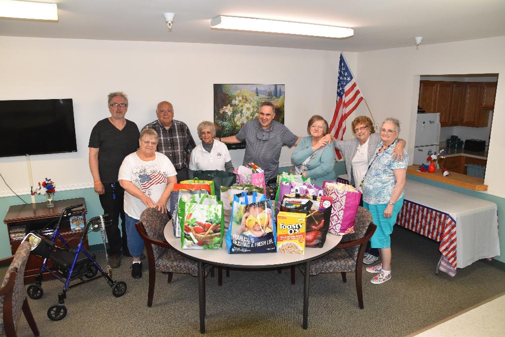 Seniors at Wilton Commons on Delivery Day!! Some very happy Seniors!