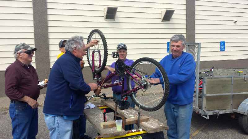 May 1st Bicycle Tune-up and Safety Event At Stillwater Elks Lodge with support from the Oak Park Heights Police Department. 