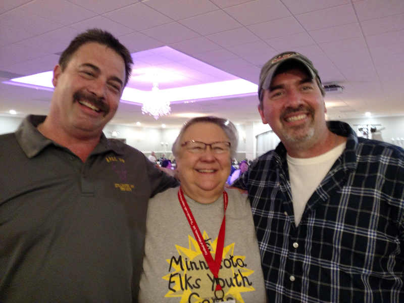 Joe Joslin, Tracy Rusinyak, and Jim Joslin Joe and Jim Joslin - Stillwater Elks Lodge State Convention Chairs and both PERs. 