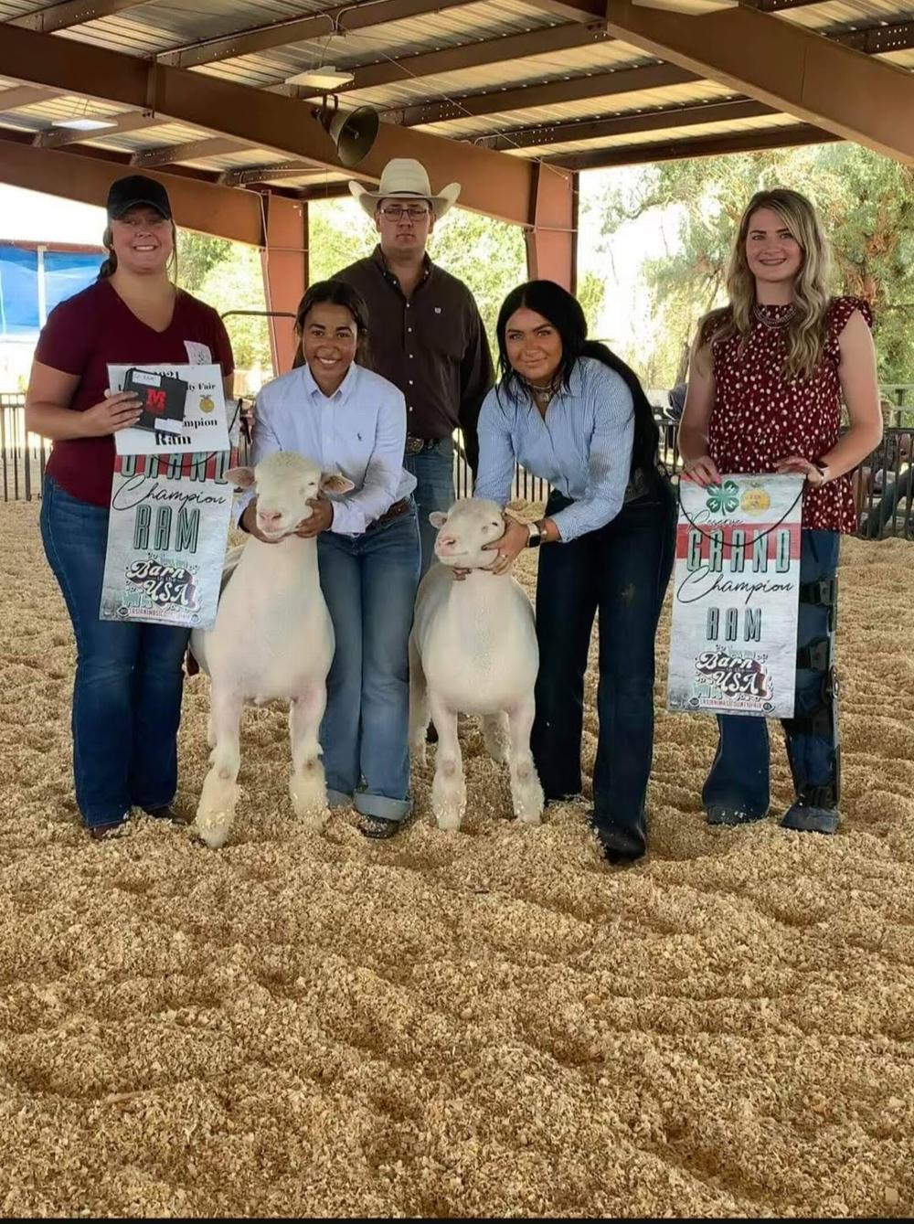 Our lodge donated the buckle for Grand Champion Ram at the Las Animas County Fair. Lecturing Knight, Brittany Petsche, was their to present to the buckle!