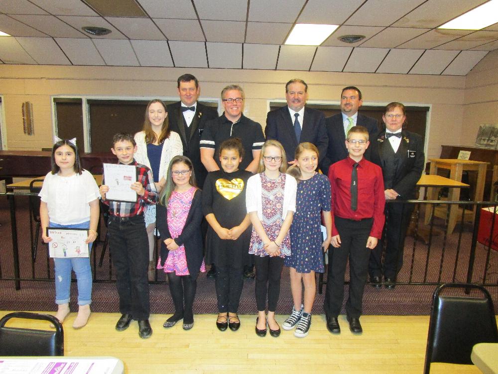 Annual Awards Banquet. Officer, Citizen, Elk of the Year. Drug awareness poster, essay and video winners.