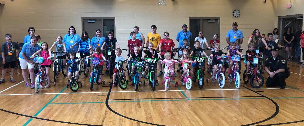 25 bicycles, helmets, safety flags and safety lights given away at the bicycle safety rodeo..
Funds provided through ENF Promise and Beacon Grants.
