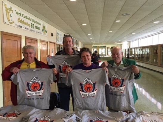 2017 Hoop Shoot - shirts were given to each participant