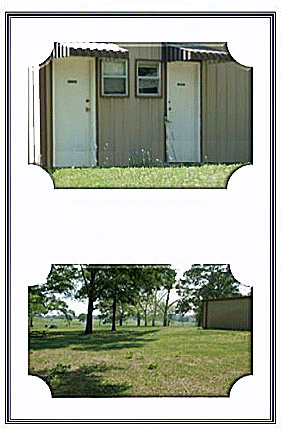 Outdoor Restrooms
Large tree shaded area with plenty of room for 


picnics, Weddings, Company parties and family reunions

